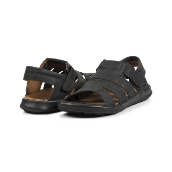 Sandália Masculina Couro Café Conforto Soft | Opananken