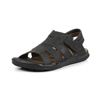 Sandália Masculina Couro Café Conforto Soft | Opananken